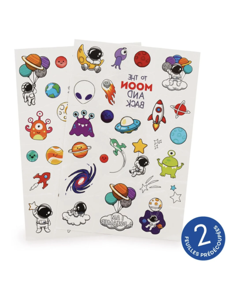 Tatouages éphémères Espace - Legami