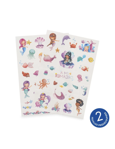 Tatouages éphémères Sirène - Legami