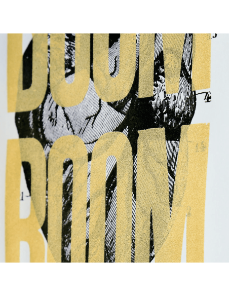 Sérigraphie Boom Boom Or A3