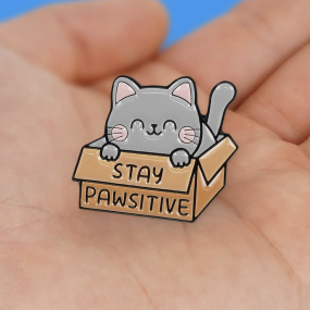 Pin's Chat gris - Legami