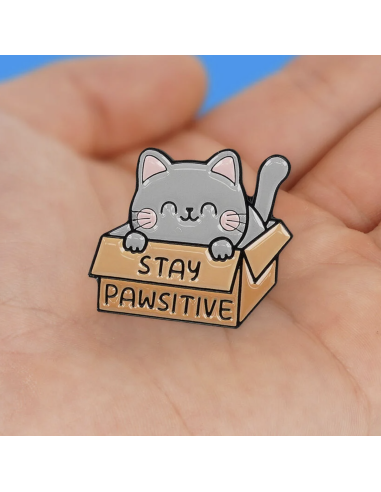 Pin's Chat gris - Legami