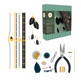 Kit bijoux plumes du soir - Sycomore 2