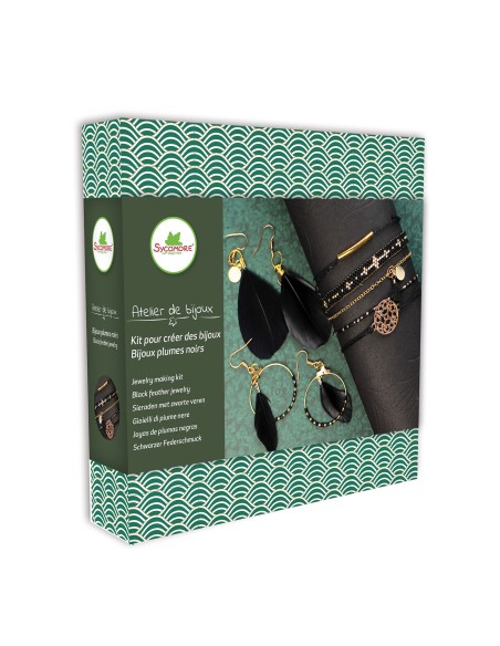 Kit bijoux plumes du soir - Sycomore