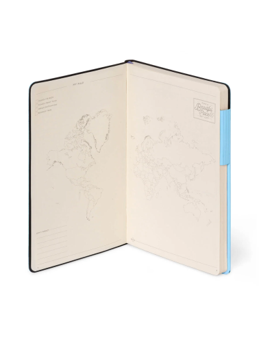 Carnet ligné avec couverture souple Aura - Legami