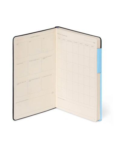 Carnet blanc avec couverture souple Aura - Legami
