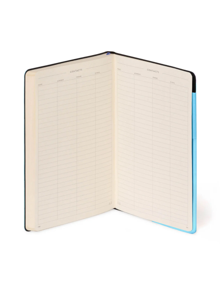 Carnet blanc avec couverture souple Aura - Legami