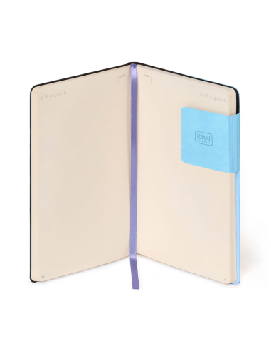 Carnet blanc avec couverture souple Aura - Legami