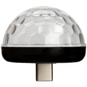 Mini boule disco lumineuse USB c - Kikkerland 2