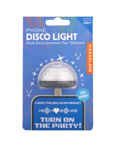 Mini boule disco lumineuse USB c - Kikkerland