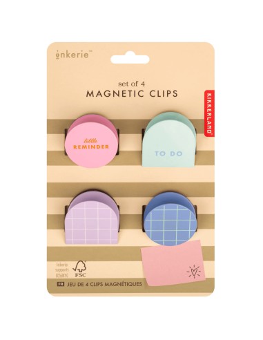 Set de 4 Clics magnétique - Kikkerland