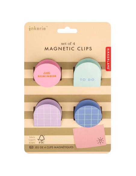 Set de 4 Clics magnétique - Kikkerland