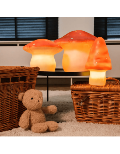 Lampe Veilleuse champignon Brique (S) - Egmont...