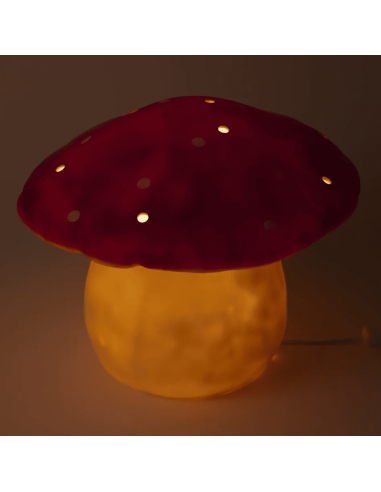 Lampe Veilleuse champignon brique (L) - Egmont...