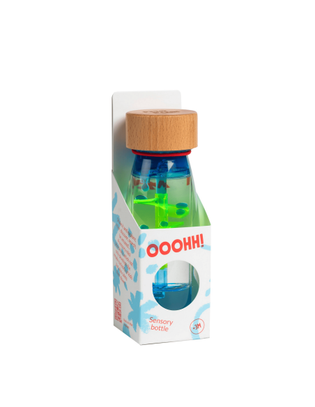 Bouteille sensorielle Move Spirale Bleu - Petit Boum