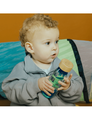 Bouteille sensorielle Move Spirale Bleu - Petit...