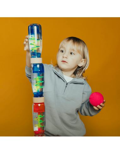 Bouteille sensorielle Move Spirale Bleu - Petit...