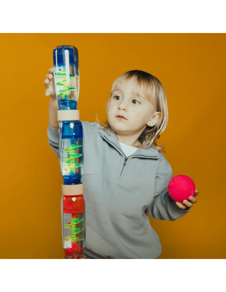 Bouteille sensorielle Move Spirale Bleu - Petit Boum