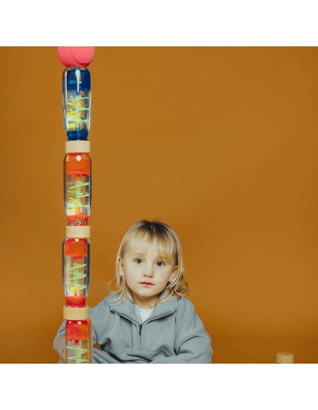 Bouteille sensorielle Move Spirale Bleu - Petit Boum