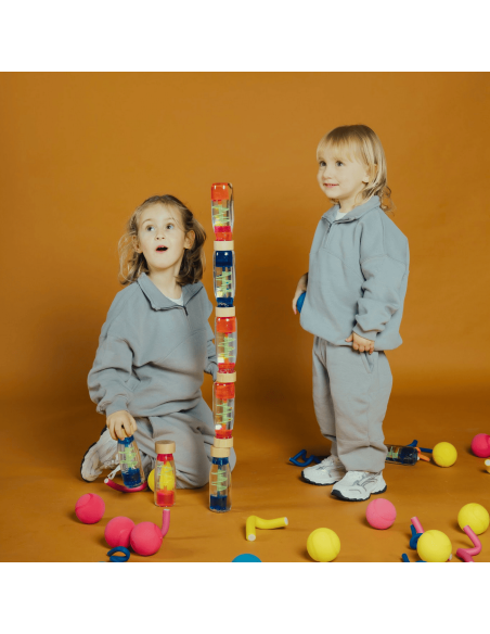 Bouteille sensorielle Move Spirale Bleu - Petit Boum