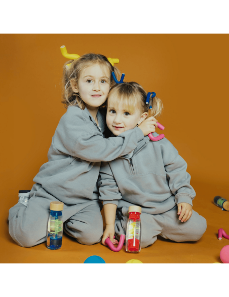 Bouteille sensorielle Move Spirale Bleu - Petit Boum