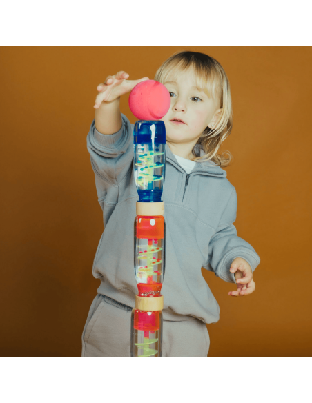 Bouteille sensorielle Move Spirale Bleu - Petit Boum