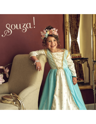 Robe bleu et or Joséphina - Souza