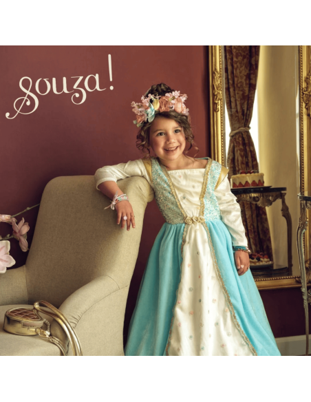 Robe bleu et or Joséphina - Souza