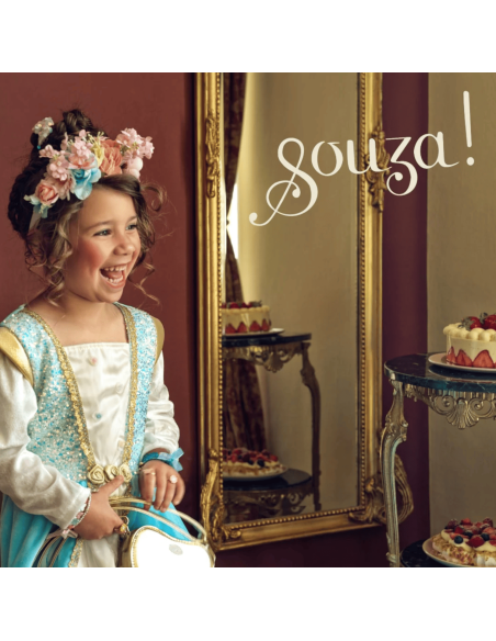 Robe bleu et or Joséphina - Souza