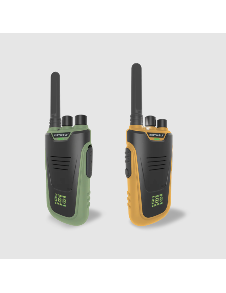 Talkie walkie Vert Jaune - Kidywolf