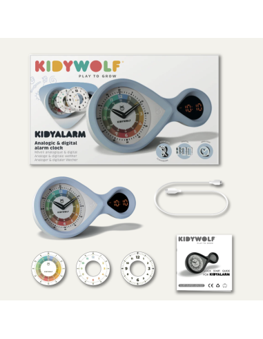 Réveil Kidyalarm bleu - Kidywolf