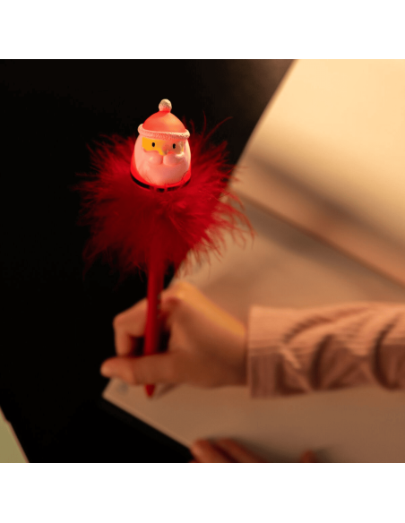 Stylo à bille lumineux Père Noël - Legami