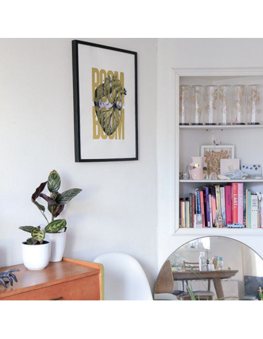 Sérigraphie Boom Boom Doré 50x70 cm