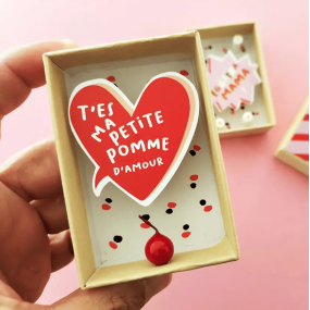 Boite à message "T'es ma petite pomme d'amour" - Pamela... 2