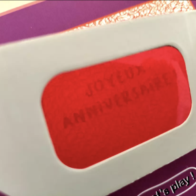 Carte jeu "Joyeux Anniversaire" - Pamela Loops 2