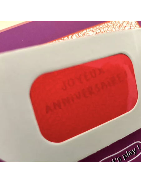 Carte jeu "Joyeux Anniversaire" - Pamela Loops