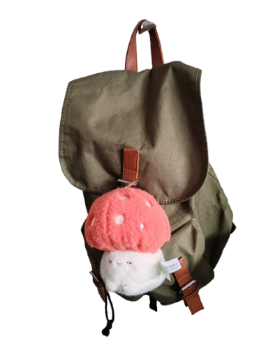 Porte-clés en peluche Champignon - Bazuuyu