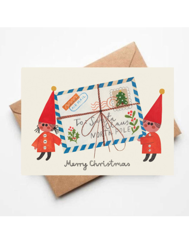 Carte Elfes de Noël - Daria Solak Illustrations