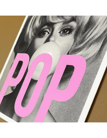 Affiche vintage A4 "POP" - Atelier Kencre