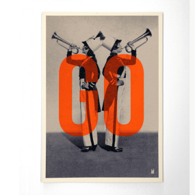 Carte vintage "GO" - Atelier Kencre