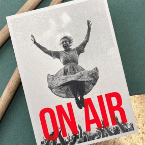 Carte vintage "On air" - Atelier Kencre