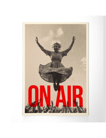 Carte vintage "On air" - Atelier Kencre