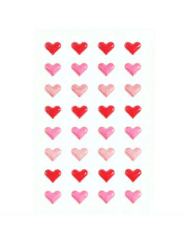 Stickers coeurs gonflés - Rico Design