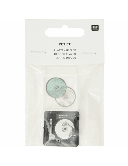 Tourne-disque et 2 vinyles miniature - Rico Design
