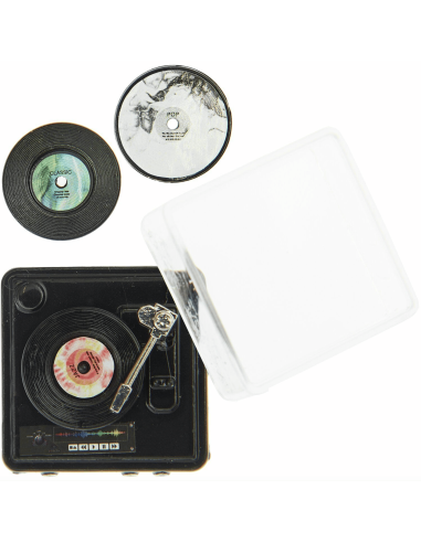 Tourne-disque et 2 vinyles miniature - Rico Design
