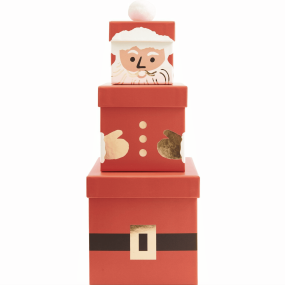 Set de 3 boîtes cadeaux Père Noël - Rico Design 2