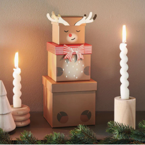 Set de 3 boîtes cadeaux Renne - Rico Design