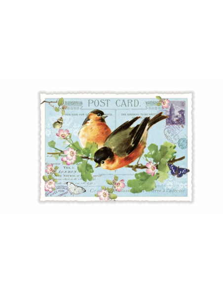 Carte postale Bouvreuils - Acte tre