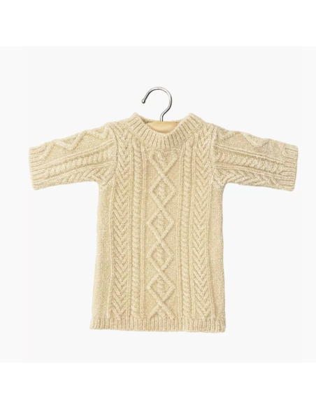 Robe Léna en tricot et son pochon - Minikane