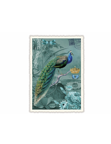 Carte postale Paon - Acte tre