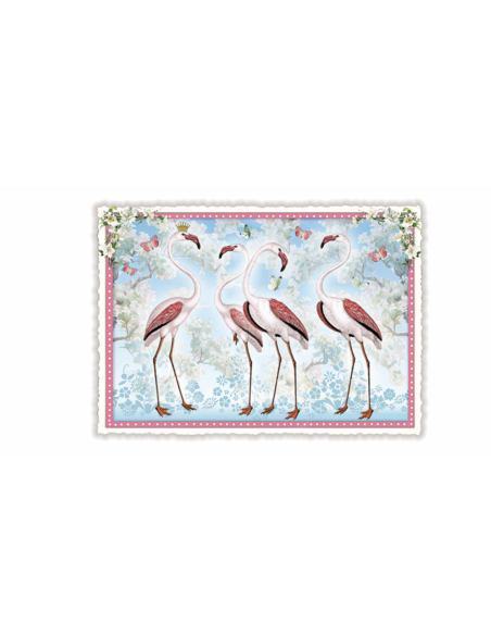 Carte postale Flamant rose - Acte tre